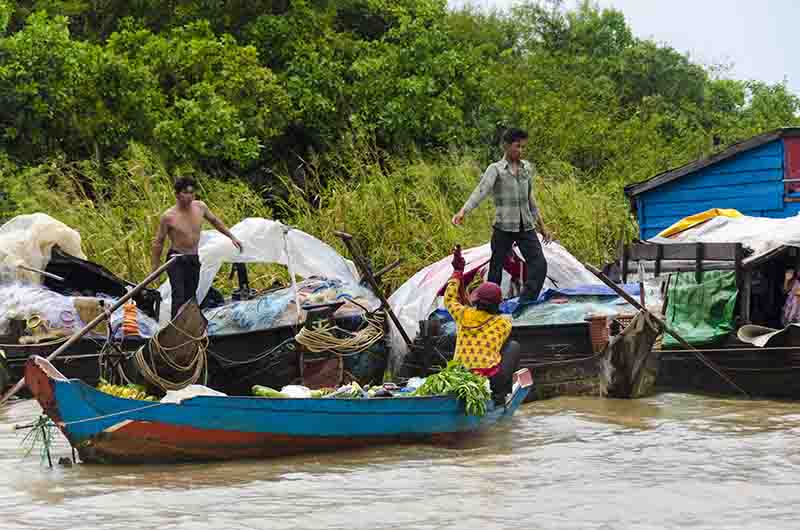 12 - Camboya - lago Tonle Sap y pueblo flotante de Chung Knearn